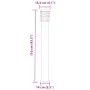 Außen-Stehlampen mit Stecker, 3 Stück, Edelstahl, 110 cm. von , Außenbeleuchtung - Ref: Foro24-4006376, Preis: 139,05 €, Raba...