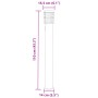 Lámparas de suelo exterior con enchufe 3 uds acero inox 110 cm by , Outdoor lighting - Ref: Foro24-4006376, Price: 141,23 €, ...