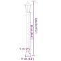 Lámpara de suelo de exterior acero inoxidable plateado 120 cm by , Outdoor lighting - Ref: Foro24-4006383, Price: 47,92 €, Di...