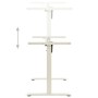 Höhenverstellbarer motorisierter Schreibtisch in Weiß von vidaXL, Kabinen und Arbeitstische - Ref: Foro24-321714, Preis: 248,...