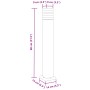 Lámpara de suelo de exterior aluminio negro 80 cm by , Outdoor lighting - Ref: Foro24-4006395, Price: 51,24 €, Discount: %