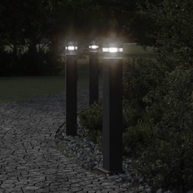 Lámpara de suelo de exterior con enchufe aluminio negro 80 cm by , Outdoor lighting - Ref: Foro24-4006407, Price: 61,56 €, Di...