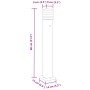 Lámpara de suelo de exterior con enchufe aluminio negro 80 cm by , Outdoor lighting - Ref: Foro24-4006407, Price: 61,56 €, Di...