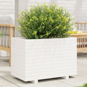 Massive Blumenkasten aus weißem Kiefernholz 70x40x49,5 cm von , Töpfe und Pflanzgefäße - Ref: Foro24-847369, Preis: 115,36 €,...