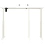 Estructura de escritorio motorizada altura ajustable blanca