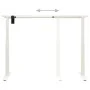 Estructura de escritorio motorizada altura ajustable blanca by vidaXL, Cubicles and work tables - Ref: Foro24-321714, Price: ...