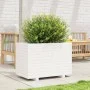 Massive Blumenkasten aus weißem Kiefernholz 70x40x49,5 cm von , Töpfe und Pflanzgefäße - Ref: Foro24-847369, Preis: 115,36 €,...