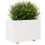 Massive Blumenkasten aus weißem Kiefernholz 70x40x49,5 cm von , Töpfe und Pflanzgefäße - Ref: Foro24-847369, Preis: 115,36 €,...
