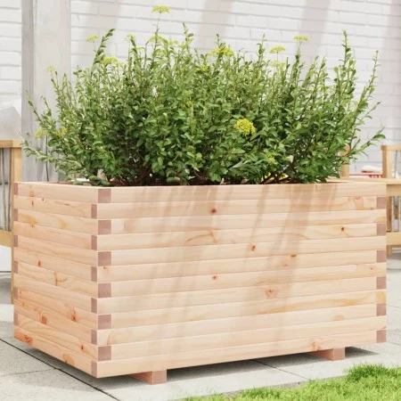 Jardinera madera maciza de pino 90x60x49,5 cm by , Pots and planters - Ref: Foro24-847383, Price: 133,93 €, Discount: %
