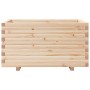 Jardinera madera maciza de pino 90x60x49,5 cm de , Maceteros y jardineras - Ref: Foro24-847383, Precio: 135,24 €, Descuento: %