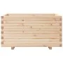 Jardinera madera maciza de pino 90x60x49,5 cm by , Pots and planters - Ref: Foro24-847383, Price: 133,93 €, Discount: %