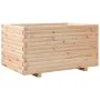 Jardinera madera maciza de pino 90x60x49,5 cm by , Pots and planters - Ref: Foro24-847383, Price: 133,93 €, Discount: %