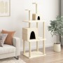 Katzenkratzbaum mit Sisalstangen in Cremefarbe, 167 cm. von , Katzenmöbel - Ref: Foro24-172067, Preis: 51,21 €, Rabatt: %