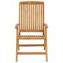 Reclining garden chairs and 2 solid teak wood cushions by , Garden chairs - Ref: Foro24-3196437, Price: 354,63 €, Discount: %