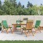 Sillas de jardín reclinables y cojines 4 uds madera maciza teca de , Sillas de jardín - Ref: Foro24-3196468, Precio: 639,84 €...