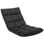 Folding black microfiber floor lounger by , Daybeds - Ref: Foro24-325256, Price: 72,36 €, Discount: %