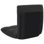 Tumbona de suelo plegable microfibra negra de , Divanes - Ref: Foro24-325256, Precio: 71,35 €, Descuento: %