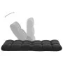 Tumbona de suelo plegable microfibra negra de , Divanes - Ref: Foro24-325256, Precio: 71,35 €, Descuento: %