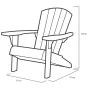 Keter Adirondack Troy gray chair by , Garden chairs - Ref: Foro24-441309, Price: 134,48 €, Discount: %