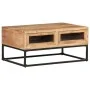 Couchtisch aus massivem Akazienholz, 90 x 60 x 40 cm von vidaXL, Couchtisch - Ref: Foro24-323506, Preis: 153,36 €, Rabatt: %