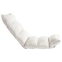 Faltbare Bodenliege aus cremefarbenem Stoff von , Bodenstühle - Ref: Foro24-325237, Preis: 124,87 €, Rabatt: %
