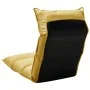 Tumbona de suelo plegable de tela amarillo mostaza de , Sillas de suelo - Ref: Foro24-325242, Precio: 115,23 €, Descuento: %