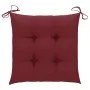 Gartenstühle 6 Stück Massivholz Teakholz rote Kissen von , Gartenstühle - Ref: Foro24-3073055, Preis: 976,58 €, Rabatt: %