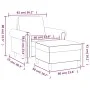 Sessel mit Hocker aus schwarzem Kunstleder, 60 cm. von , Sofas - Ref: Foro24-3201200, Preis: 208,87 €, Rabatt: %