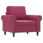 Armchair with red velvet stool 60 cm by , Sofas - Ref: Foro24-3201209, Price: 202,47 €, Discount: %