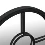 Round black iron mirror for indoor use 40x4 cm by , Mirrors - Ref: Foro24-3093528, Price: 64,06 €, Discount: %