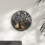 Round black iron mirror for indoor use 40x2.5 cm by , Mirrors - Ref: Foro24-3093540, Price: 65,95 €, Discount: %