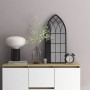 Black iron mirror for indoor use 70x30 cm by , Mirrors - Ref: Foro24-3093514, Price: 84,86 €, Discount: %