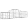 Gabion baskets 40 units, arched shape, iron, 200x30x40/60 cm by , Pots and planters - Ref: Foro24-3146065, Price: 1,00 €, Dis...