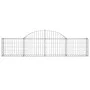 Gabion baskets 40 units, arched shape, iron, 200x30x40/60 cm by , Pots and planters - Ref: Foro24-3146065, Price: 1,00 €, Dis...