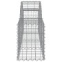 Gabion baskets 40 units, arched shape, iron, 200x30x40/60 cm by , Pots and planters - Ref: Foro24-3146065, Price: 1,00 €, Dis...
