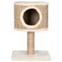 Cat tree with house and scratching post 52 cm sea grass by vidaXL, Cat furniture - Ref: Foro24-170972, Price: 45,79 €, Discou...