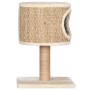 Cat tree with house and scratching post 52 cm sea grass by vidaXL, Cat furniture - Ref: Foro24-170972, Price: 43,20 €, Discou...