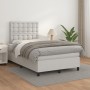 Boxspringbett mit weißem Kunstleder-Matratze 120x200 cm. von , Betten und Lattenroste - Ref: Foro24-3142834, Preis: 424,00 €,...
