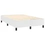 White synthetic leather box spring bed with mattress 120x200 cm by , Beds and slatted bases - Ref: Foro24-3142834, Price: 418...