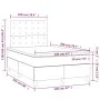 White synthetic leather box spring bed with mattress 120x200 cm by , Beds and slatted bases - Ref: Foro24-3142834, Price: 418...