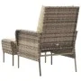 Sillón de jardín con reposapiés ratán sintético marrón claro de , Sillas de jardín - Ref: Foro24-364114, Precio: 200,80 €, De...