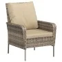 Gartenliege mit Fußhocker aus hellem braunem Kunststoff-Rattan von , Gartenstühle - Ref: Foro24-364114, Preis: 200,80 €, Raba...