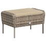 Gartenliege mit Fußhocker aus hellem braunem Kunststoff-Rattan von , Gartenstühle - Ref: Foro24-364114, Preis: 201,90 €, Raba...