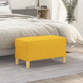 Yellow fabric bench 70x35x41 cm by , Banks - Ref: Foro24-349372, Price: 50,72 €, Discount: %