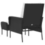 Gartenliege mit schwarzem Kunststoff-Rattan-Fußhocker von , Gartenstühle - Ref: Foro24-364116, Preis: 142,49 €, Rabatt: %
