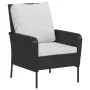 Gartenliege mit schwarzem Kunststoff-Rattan-Fußhocker von , Gartenstühle - Ref: Foro24-364116, Preis: 142,49 €, Rabatt: %
