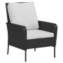 Gartenliege mit schwarzem Kunststoff-Rattan-Fußhocker von , Gartenstühle - Ref: Foro24-364116, Preis: 144,63 €, Rabatt: %