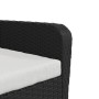 Garden armchair with black synthetic rattan footrest by , Garden chairs - Ref: Foro24-364116, Price: 144,63 €, Discount: %