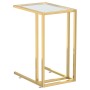 Beistelltisch für Computer, transparentes Glas, 50x35x65 cm. von , Seitentische - Ref: Foro24-331645, Preis: 57,31 €, Rabatt: %