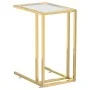 Computer side table with transparent glass, 50x35x65 cm by , Side tables - Ref: Foro24-331645, Price: 55,88 €, Discount: %